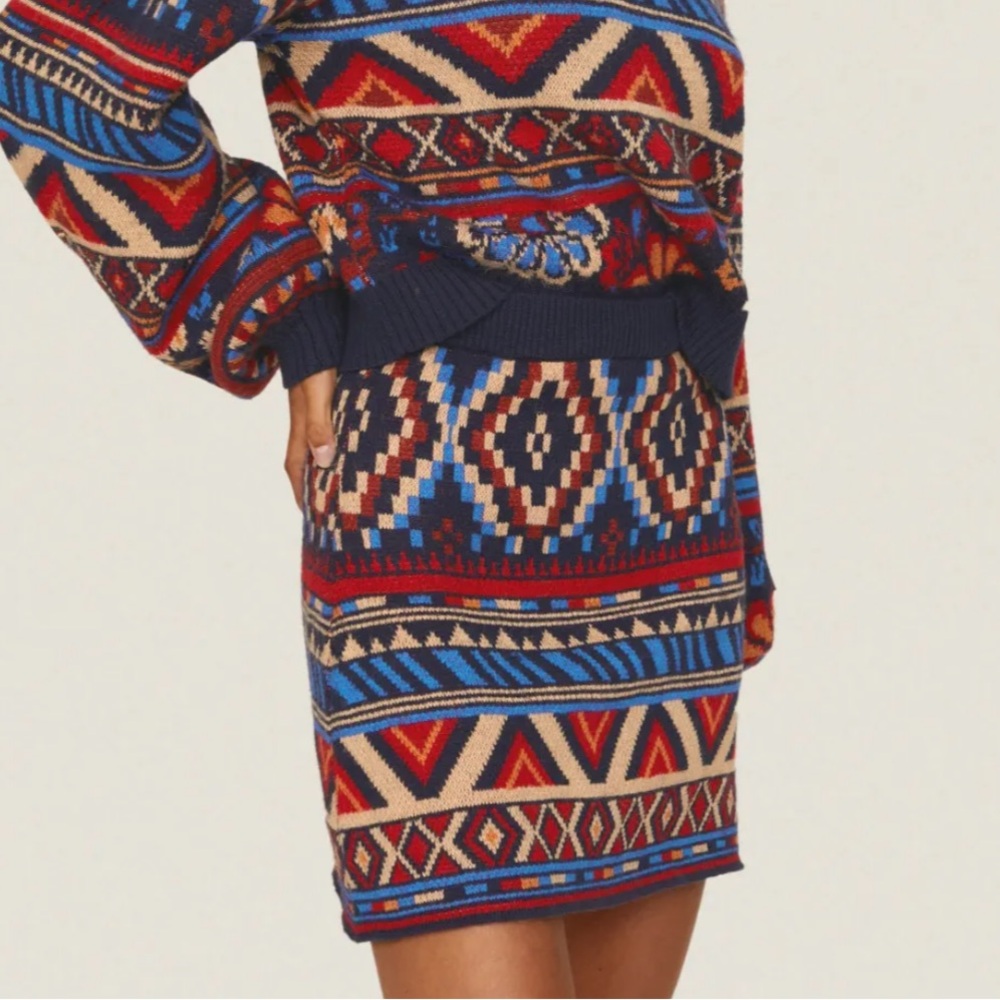 Farm Rio Ainika Tapestry Knit Skirt